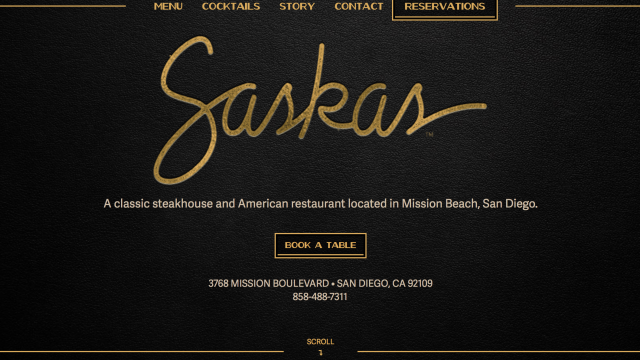 Saska’s Steakhouse Mission Beach Happy Hour