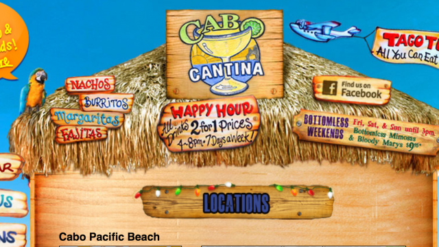 Cabo Cantina Pacific Beach Happy Hour Specials